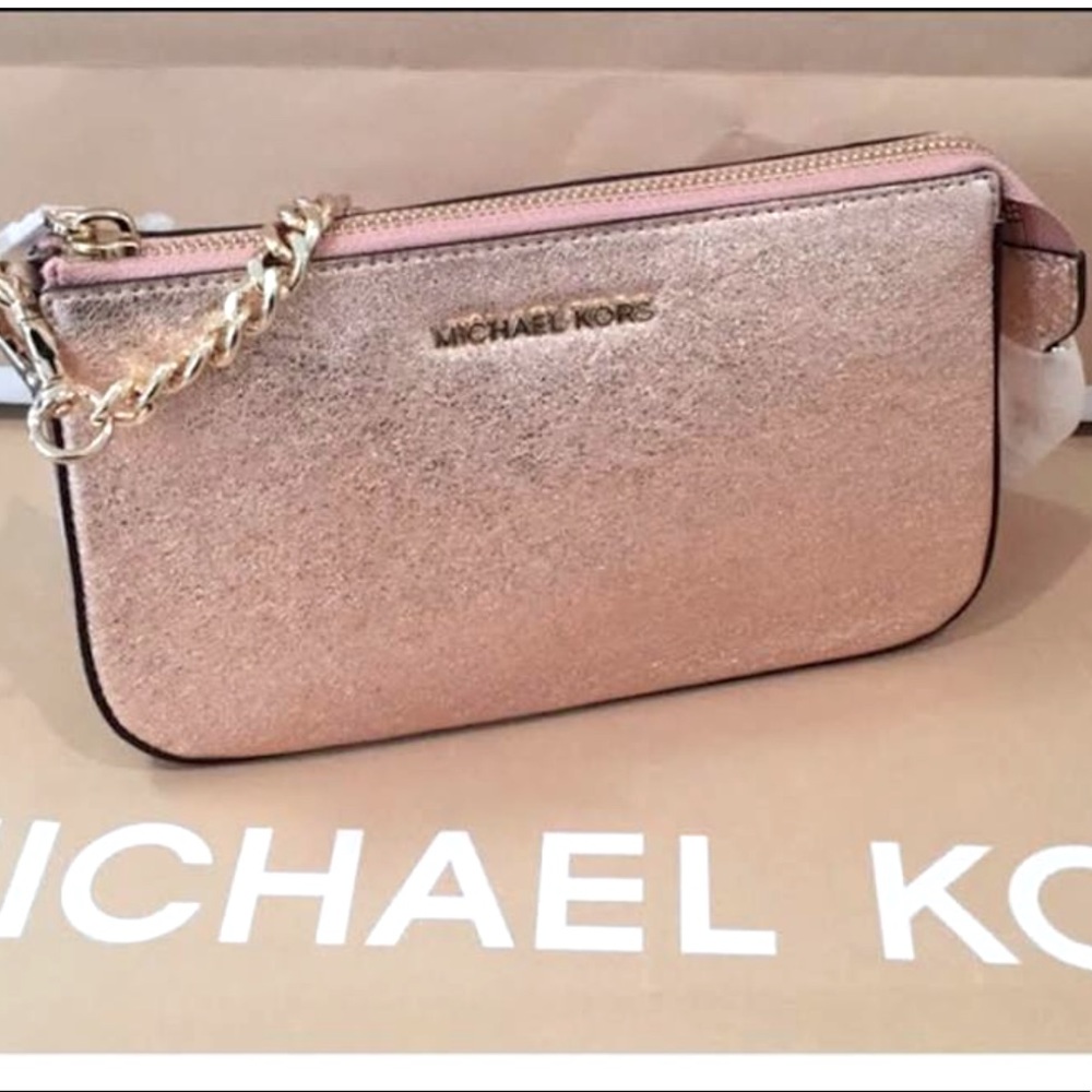 Michael Kors Soft Pink Clutch Handbag